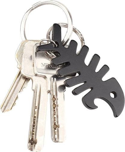 SWATOM Fish Bone 6PCS Bottle Opener Keychain Beer Openers Tool Key Chain Ring