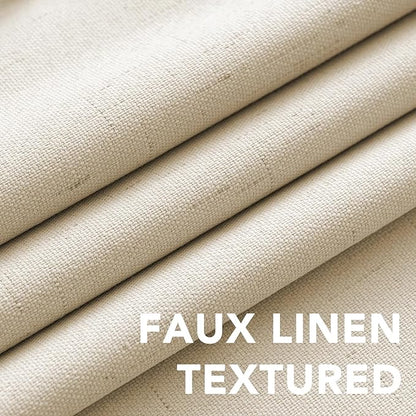 H.VERSAILTEX Linen Curtains 100% Blackout Curtains