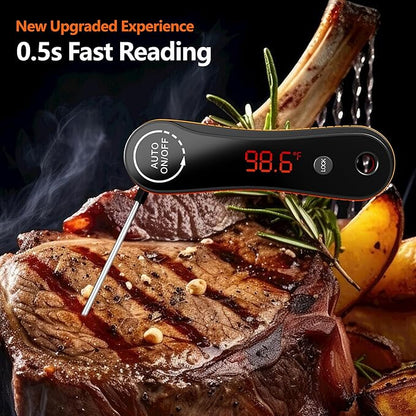 0.5s Instant Read Digital Meat Thermometer, Paysean ±0.5℉