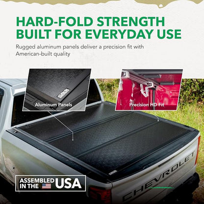 Gator EFX Hard Tri-Fold Truck Bed Tonneau Cover | GC44009 | Fits 2007 - 2021 Toyota Tundra w/o cargo management system, will not work w/ Trail Edition models 6' 7" Bed (78.7")
