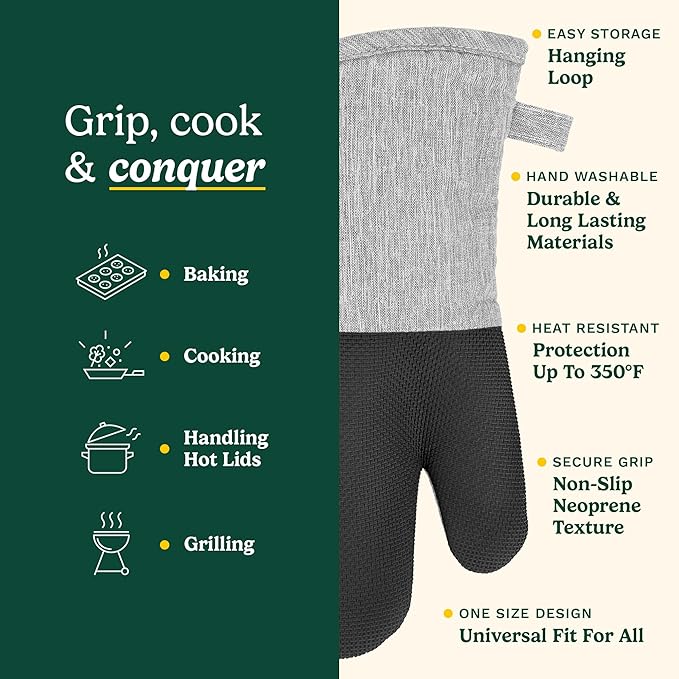 Cuisinart Kitchen Oven Mitts – Heat-Resistant Kitchen Mitts
