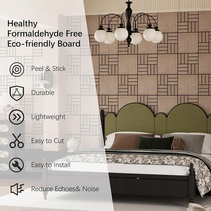 ARMURO 4 Packs Acoustic Wall Panels