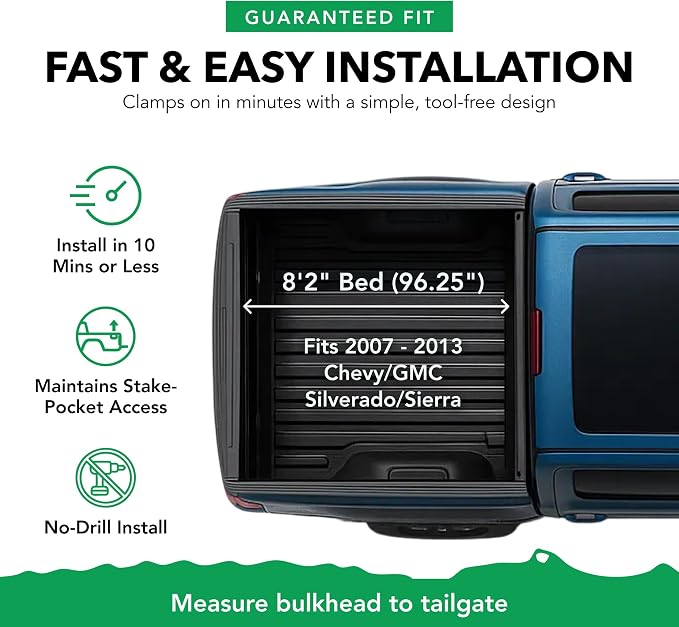 Gator ETX Soft Roll Up Truck Bed Tonneau Cover | 53108 | Fits 2007 - 2013 Chevy/GMC Silverado/Sierra 8' 2" Bed (97.6")