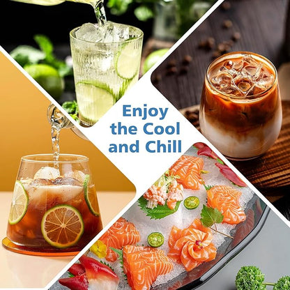 Azyh Ice Cube Trays for Freezer, 3 Pack Ice Cube Tray