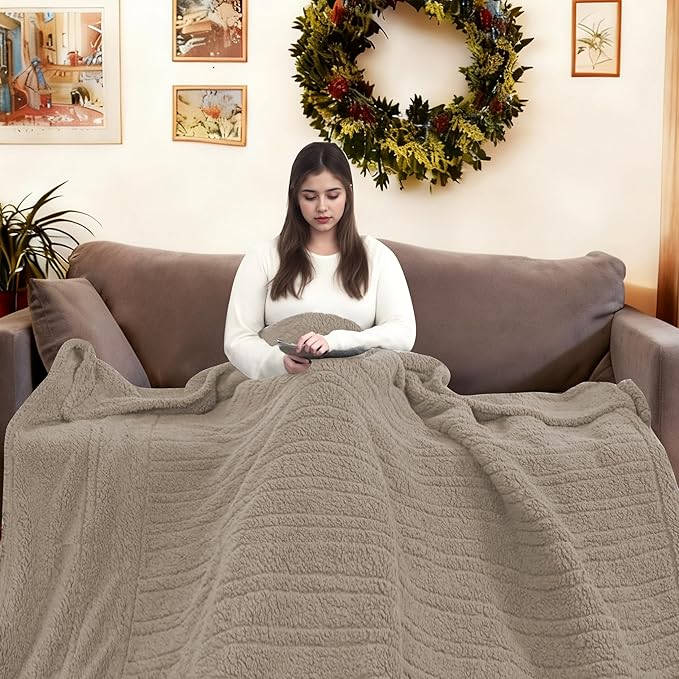 Electric Heated Blanket Full Size 72"×84"