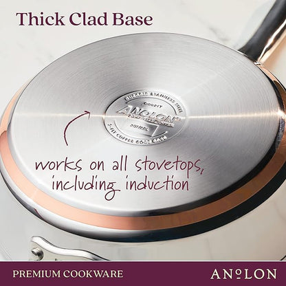 Anolon Stainless Steel & Hard Anodized Aluminum, Cookware Set