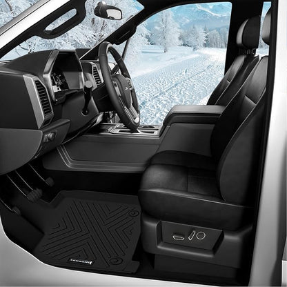 Floor Mats &Trunk Mat for 2022 2023 2024 2025 Nissan Pathfinder 7 Seats with Backrest Mat All Weather TPE Rubber Cargo Liner for 2022-2025 Nissan Pathfinder Accessories