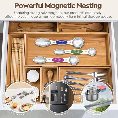 Magnetic Measuring Cups and Spoons Set