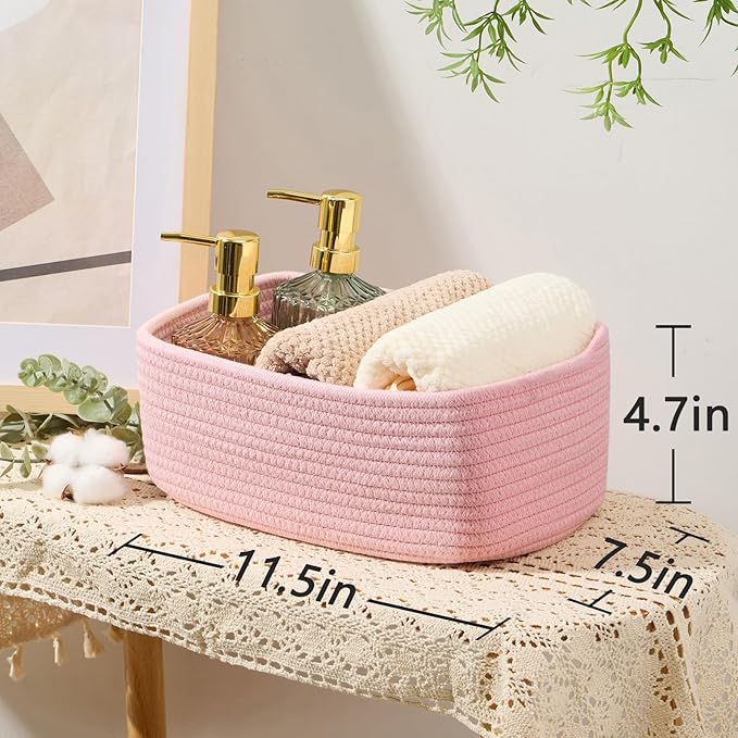 MiniArk Small Storage Baskets for Organizing | Closet Organizer Bins | Shelf