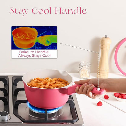 PRICUSIS Nonstick Saucepan