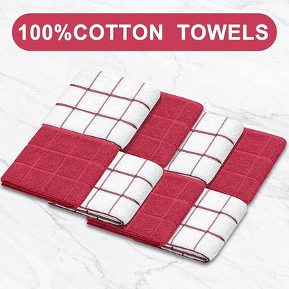 Oven Mitts Kitchen Towels and Dishcloths Pot Holders Sets, Oven Gloves Kitchen