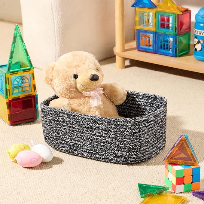 MiniArk Small Storage Baskets for Organizing | Closet Organizer Bins | Shelf