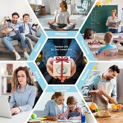 Visual Timer for Kids, 60-Minute Countdown for Classroom Office Kitchen