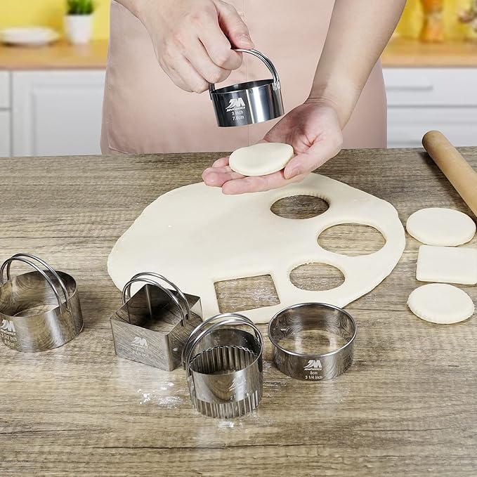 Biscuit Cutter Set for baking 2inch 2.5inch 3inch 3.5inch 4inch 5inch large