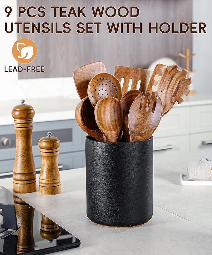 Nucookery Wooden Cooking Utensils Set