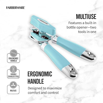 Farberware Pro 2 Can Opener, Aqua Sky, One Size