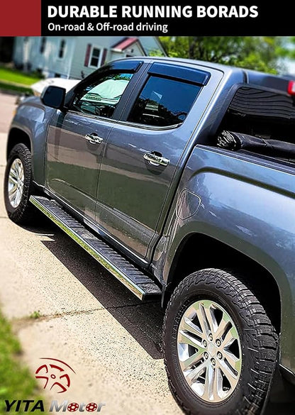 YITAMOTOR 6 inches Running Boards Compatible with 2009-2018 Dodge Ram 1500 Quad Cab, 2019-2024 Ram 1500 Classic Side Step Nerf Bars Side Bars