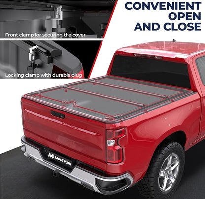 MOSTPLUS Roll-Up Soft Vinyl Truck Bed Tonneau Cover Compatible with 1988-2006 Chevy Chevrolet Silverado/GMC Sierra 1500 2500 3500 HD (Incl. 2007 Classic) | Fleetside 8 FT