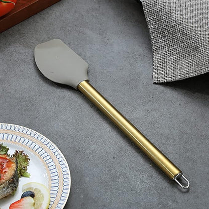 Gold Spatulas, Berglander Non-stick Silicone Flexible Scrapers Baking Mixing