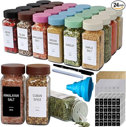 Spice Jars with Labels