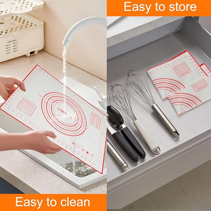 Silicone Baking Mat，Non Stick Rolling Dough