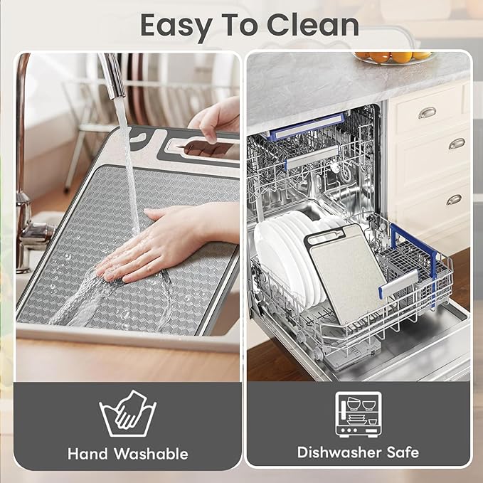 Stainless Steel Cutting Board, Dishwasher Safe, Scratch-Resistant