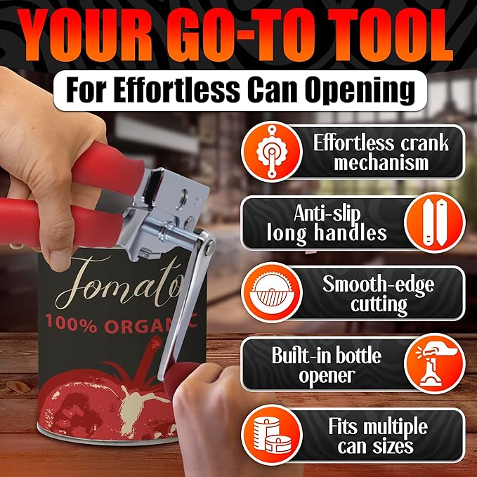 Commercial Can Opener for Large and Small Cans