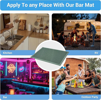 ZJWZLG Bar Mat - Premium 18"X12" Rubber Bar Mats