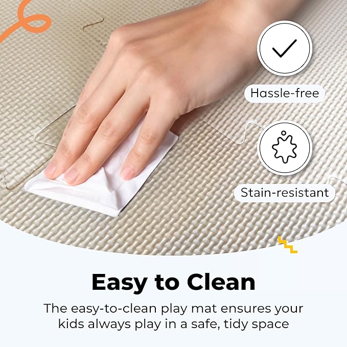 MioTetto Baby Play Mat, Soft Foam Floor Tiles for Kids. Adjustable Interlocking Foam Tiles, Fits with 50x50 Playpen Baby mat for Crawling & Development, Safe & Non-Toxic Playmat for Babies 6-12 Months