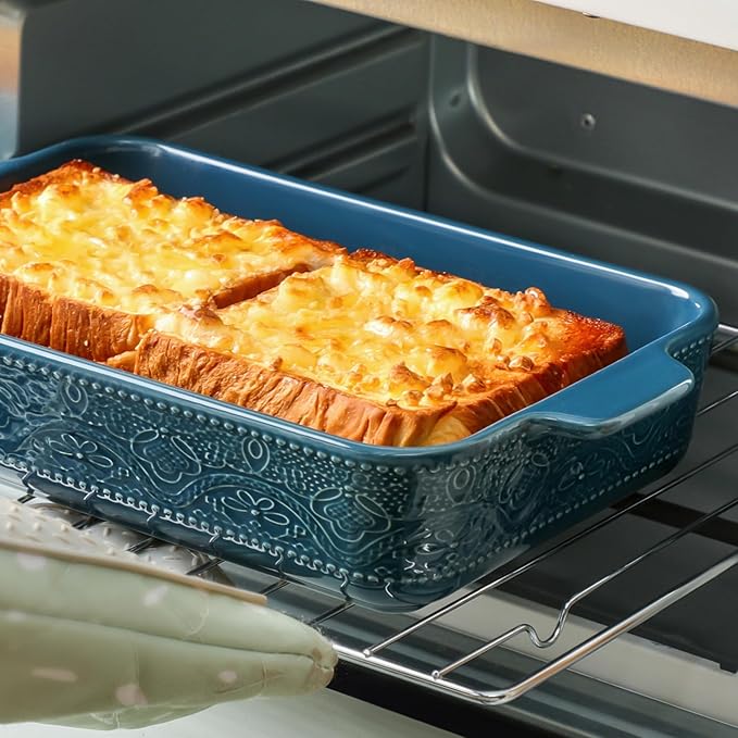 Ceramic Baking Dish Set of 3, Casserole Dishes
