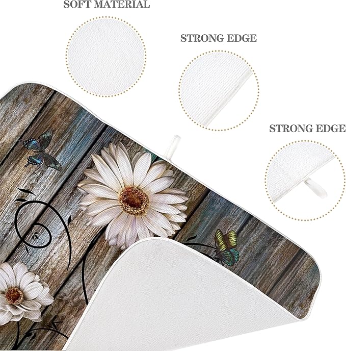 Spring Dish Drying Mat 18x24 Inches