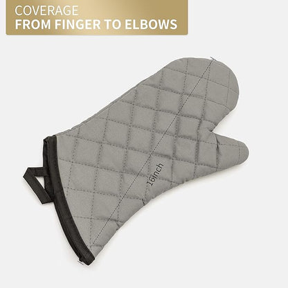 ARCLIBER Oven Mitts 1 Pair of Terry Cloth Lining