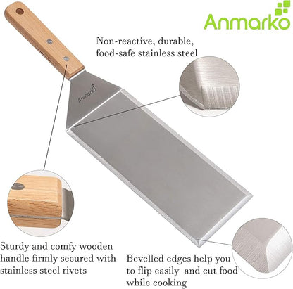 Stainless Steel Metal Griddle 4 x 8 inch Spatula