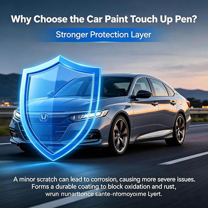 Rallye Red(R-513) Touch Up Paint for Honda 2-in-1 Car Scratch Repair Pen for Rock Chips, Door Scratches & Paint Nicks Exact Color Match Quick Dry DIY Fix for Civic Accord CR-V