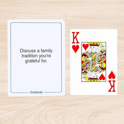 100 Mindful Families Conversation Cards – Mindfulness, Gratitude & Breathing Prompts for Self Care at Home, Travel & Therapy