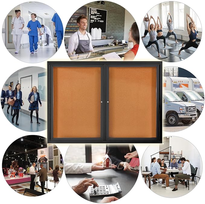 Enclosed Bulletin Board Outdoor Noticeboard