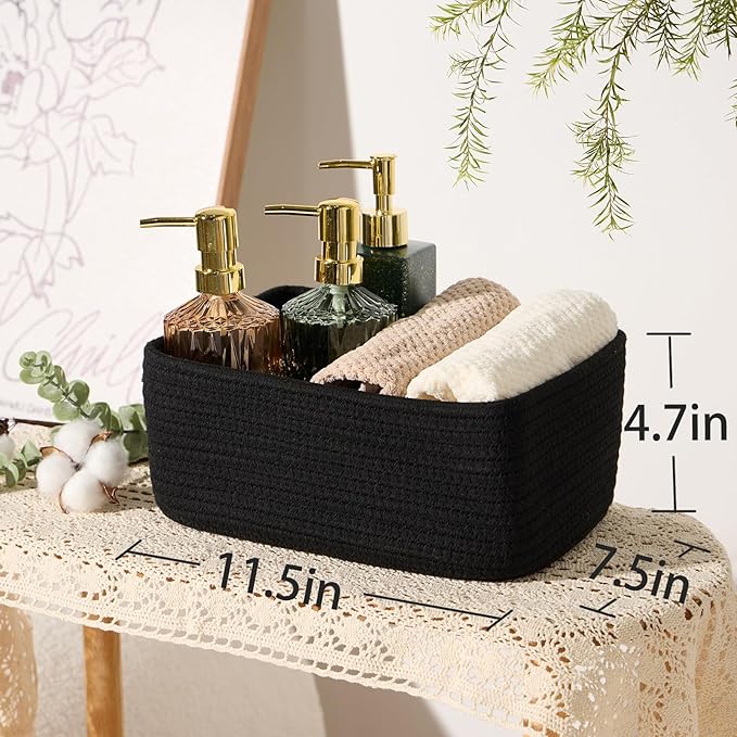 MiniArk Small Storage Baskets for Organizing | Closet Organizer Bins | Shelf