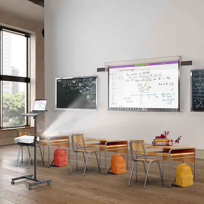 Mount-It! Mobile Projector and Laptop Stand, Rolling Cart