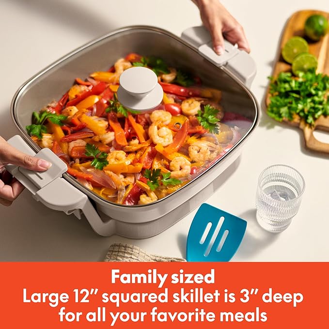 bella Make & Take Electric Skillet, Fits-anywhere™ kitchenware, EverGood™