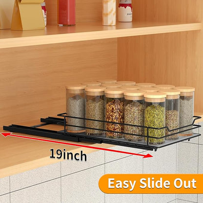 BOIVSHI Pull Out Spice Rack Organizer