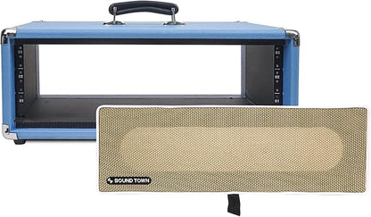 Sound Town Vintage 3U Amp Rack Case, 12.5" Depth