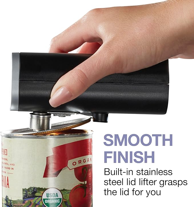 Proctor Silex Automatic Electric Can Opener, Hands Free Cordless Operation &