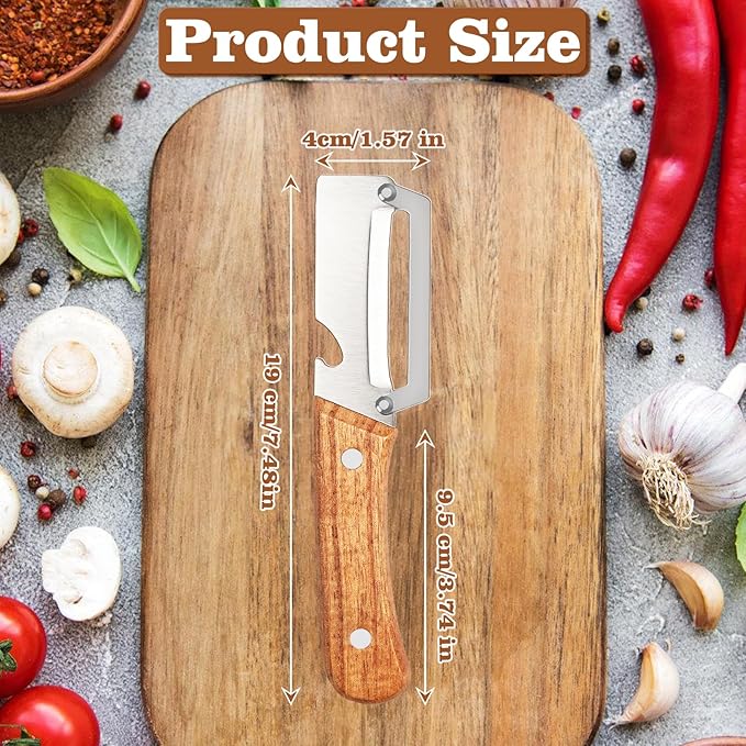 2 Pcs Multifunctional Vegetable Peeler, Stainless Steel Blade Peeler