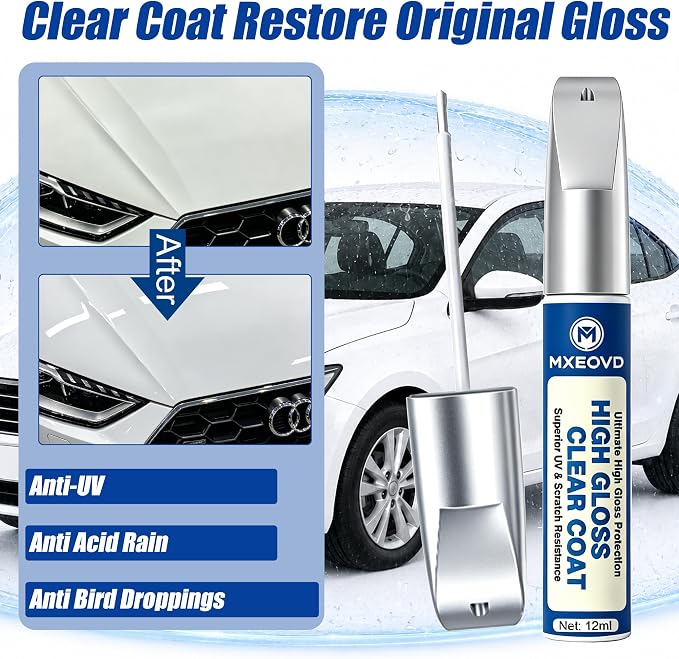 Dune Beige PTT Touch Up Paint Compatible with Jeep, All in One Car Scratch Repair Kit with Primer Putty & Clear Coat, Complete Sanding Tools Set for Scratches Chips Nicks