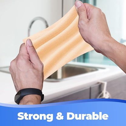 Pre-Soaped Wipes with Dish Soap, 10" x 13" Disposable Cloth