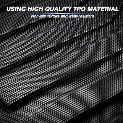 KUST Floor Mats for 2013-2020 Ford Fusion/Lincoln MKZ, All Weather Protection 2 Row Floor Liners Set Black Non-Slip