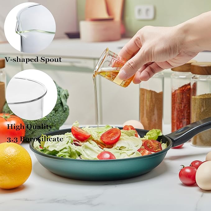 High Borosilicate Glass Measuring Cup-V-Shaped Spout，Glass Measuring Beaker