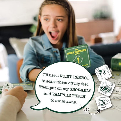 MindWare The How I Survived Card Game Hilarious for Kids & Adults Laugh til You Cry, Super Funny Kid-Humor Gift for Boys & Girls Ages 8+