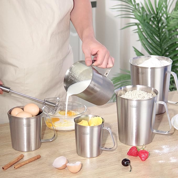 Measuring Cup, Newness Stainless Steel Measuring Cup
