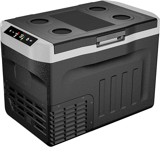 EUHOMY 12 Volt Refrigerator, 32QT 12V Cooler, Compressor Electric Cooler -4℉~68℉